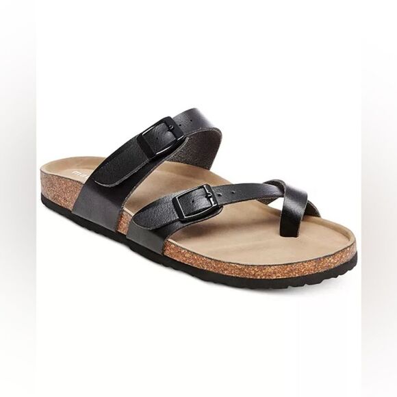 Madden Girl Bryceee Footbed Sandals black size 10M - Picture 1 of 9